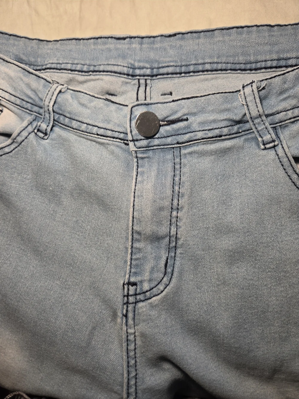 Light Blue Distressed Men’s Jeans